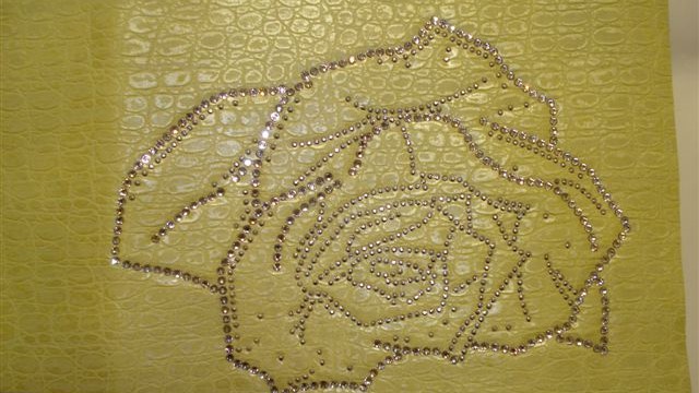 collection 2 cut steel+strass on reliefed napa